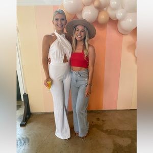 Zara High Rise Wide Leg Jean